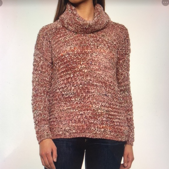 Elsamanda Sweaters - Elsamanda Italy Cowl Neck Knit Oversized Made in Italy Sweater-Size Large